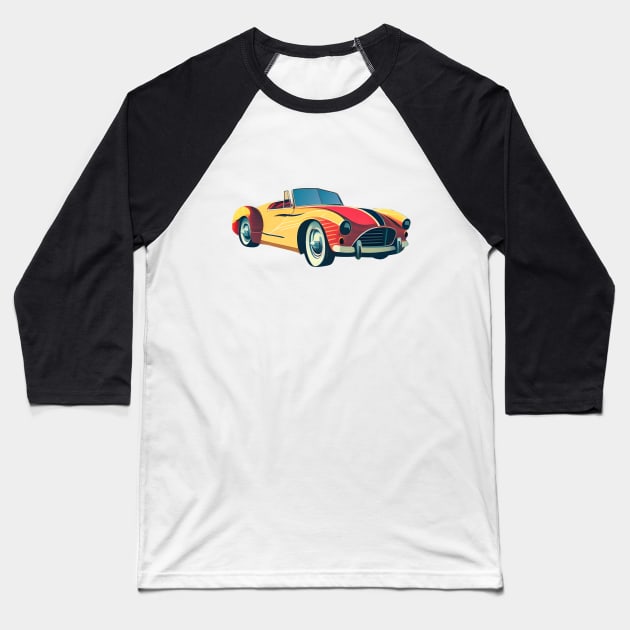 Vintage Sports Car 1940 - Isolated Baseball T-Shirt by Shubol